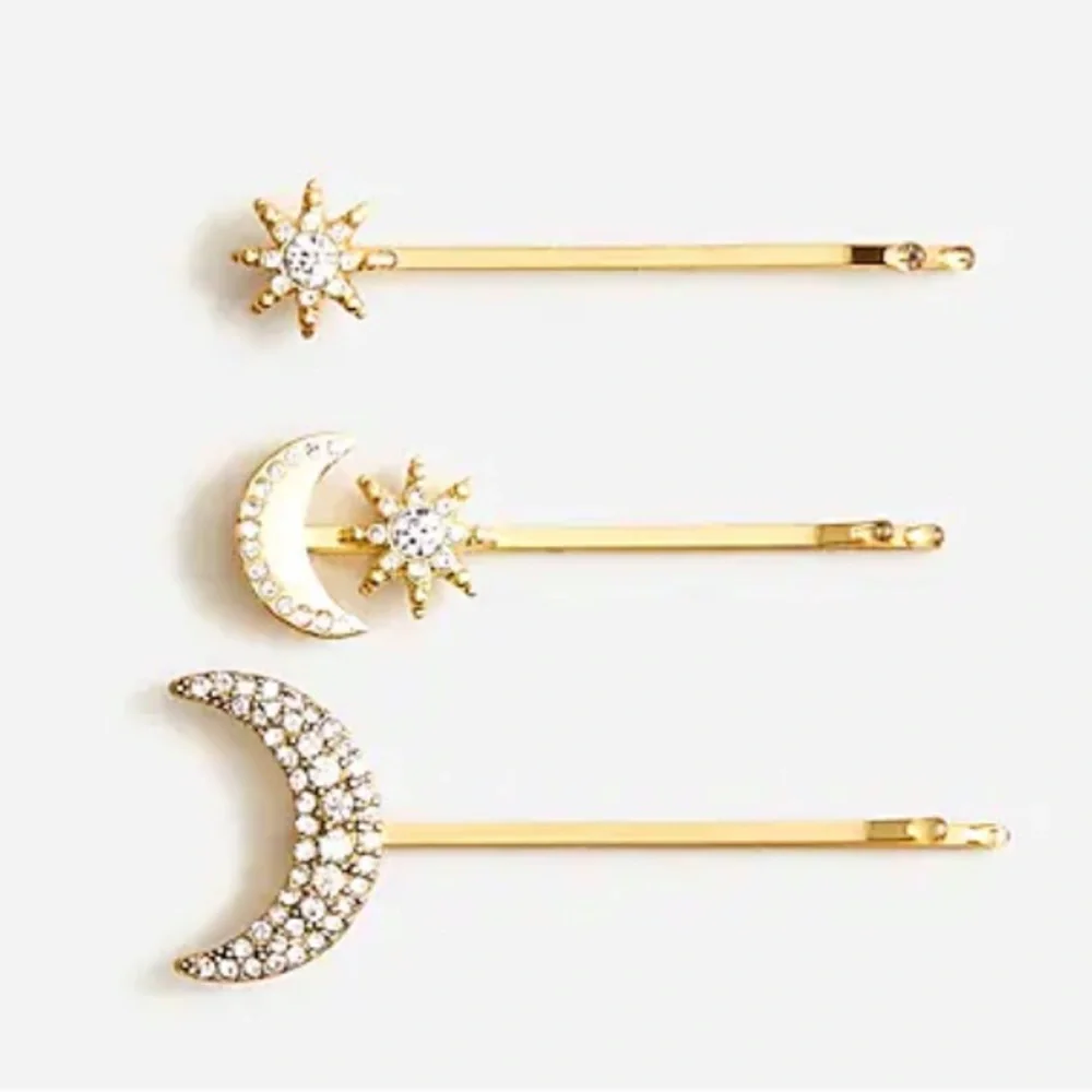 J. Crew Lunar Celestial Bobby Pin Pack. Set of 3. - Picture 3 of 8